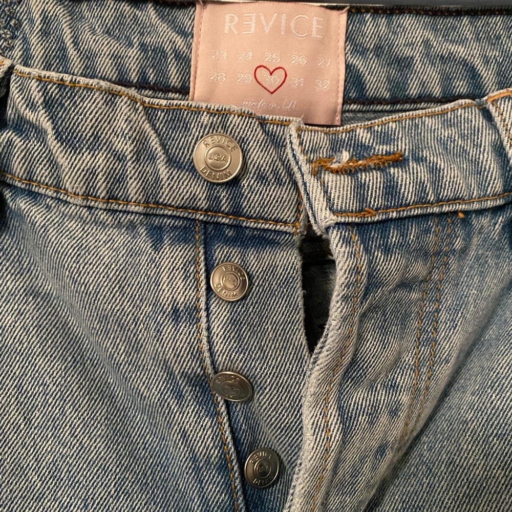 Revice button fly jeans